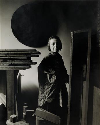 DAN BUDNIK (1933- ) Georgia OKeeffe at the Ghost Ranch * Louise Nevelson, Murray Hill Studio, NY.